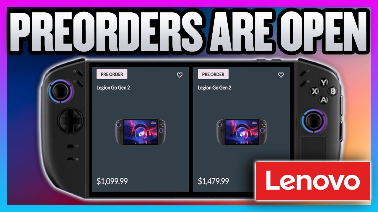 Предзаказы на Lenovo Legion Go 2 открыты на сайте Lenovo в США! Доставка на следующей неделе!