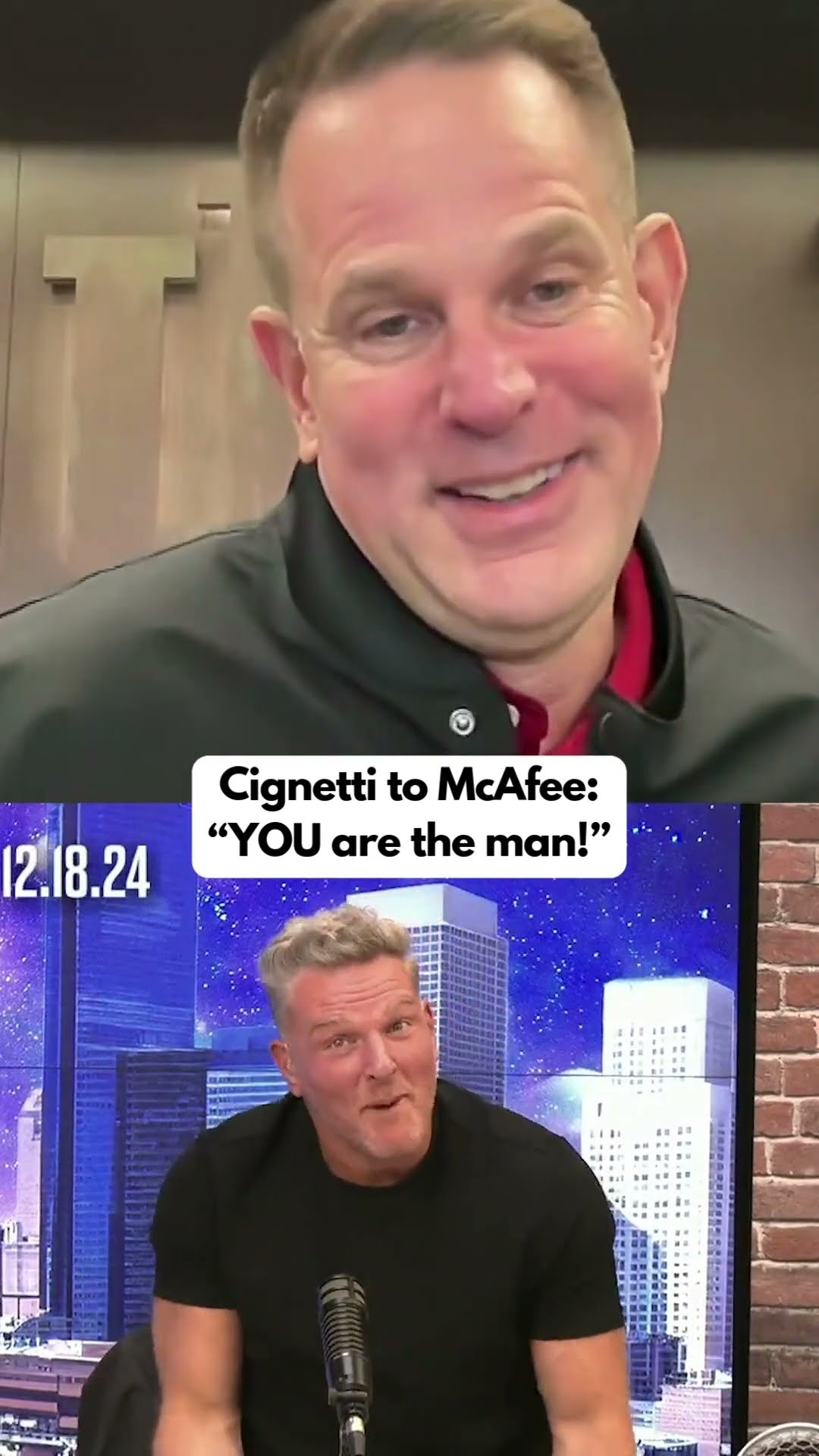Cignetti hypes up McAfee \u0026 his Mountaineers ?
