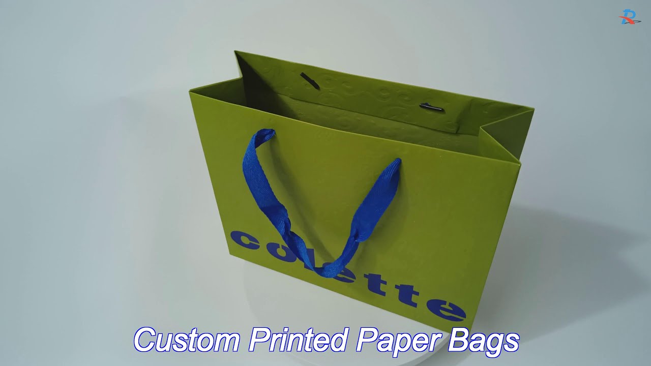 custom cheap brown paper shopping bags with artwork printing wholesale