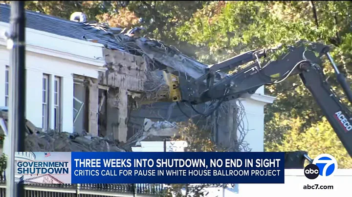 White House ballroom project continues amid shutdown