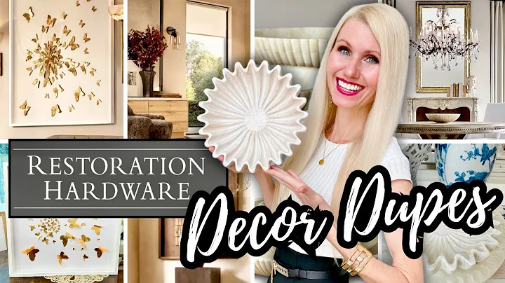 I DUPED *RESTORATION HARDWARE* & SAVED Over $1500 On DESIGNER HOME DECOR!