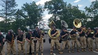 West Point Cadet Band Warming Up For GameDay