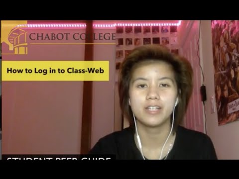 How to login to Classweb at Chabot College by Peer Guide Clarenz