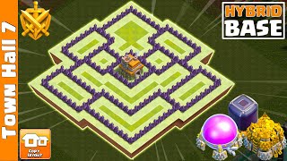 The BEST TH7 Base for War & Loot Protection (NOBODY 3-Stars It!)