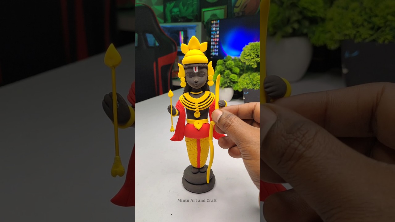 Ram ji idol making with clay 🙏 Jai shree Ram 🌸🙏 
