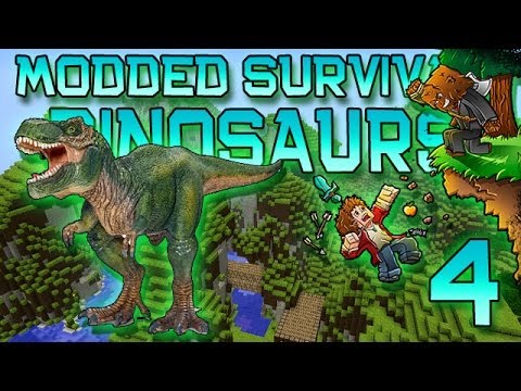 Minecraft: Modded Dinosaur Survival Let's Play w/Mitch! Ep. 4 - T-REX! - Minecraft: Modded Dinosaur Survival Let's Play w/Mitch! Ep. 4 - T-REX!