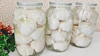THE MOST DELICIOUS GARLIC RECIPE! Grandma taught me the SECRET of pickling garlic!