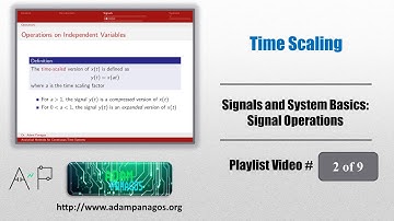 Signal Operations: Time Scaling