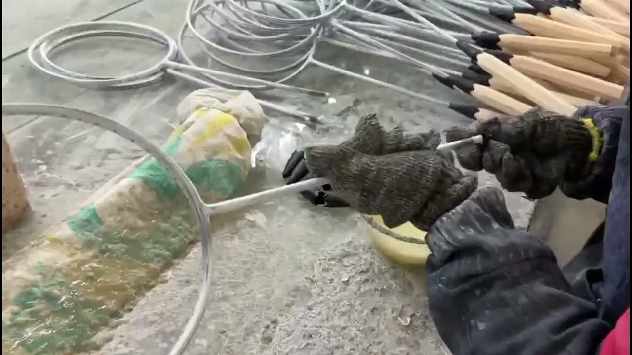 Badminton racket production process 