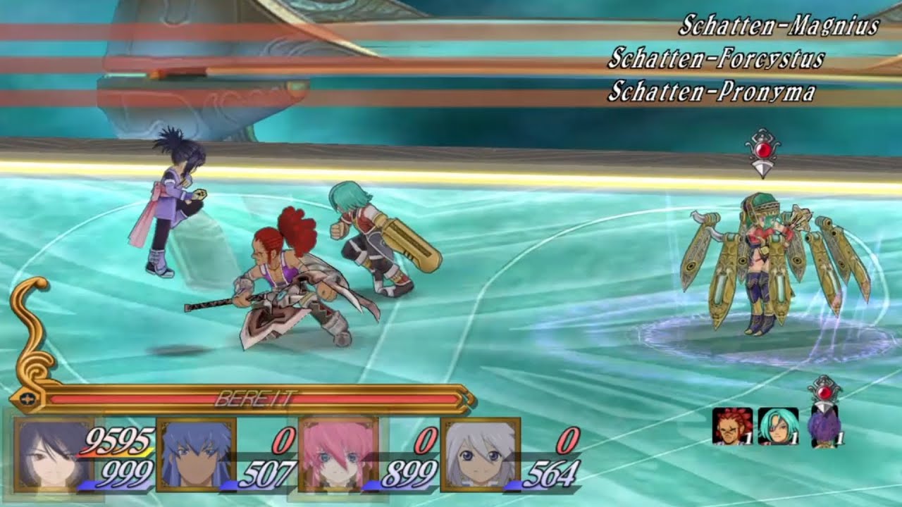 Tales of Symphonia R (PS4) Sheena vs Pronyma, Forcystus & Magnius [no