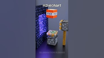 Minecraft Vs Real Life in the Nether 🔥🔥🔥#blender3d #3dart #3danimation #minecraft