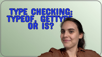 Type Checking: typeof, GetType, or is?