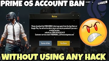 pubg mobile id ban for using prime os[part-1]