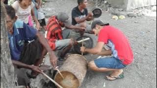 Ceremony trainning dance hedung from adonara flores timur...latihan tarian hedung