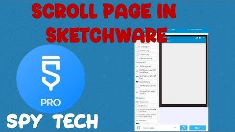 SCROLL PAGE IN SKETCHWARE #sketchware