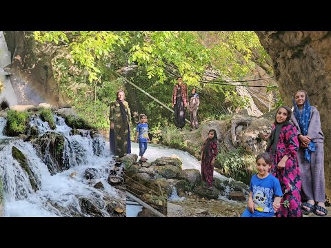 Rajab and the girls' exciting trip to the extraordinary Koohsani waterfall