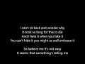 Sum 41 - In Too Deep - Lyrics Scrolling