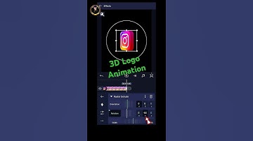 3D logo animation in alight motion ✅👍 #shorts #capcut