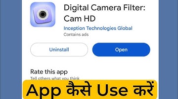 Digital Camera Filter App Kaise Use Kare
