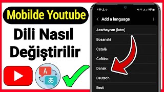 Mobilde Youtube Dili Nasıl Değiştirilir Youtubeda Dil Nasıl Değiştirilir?