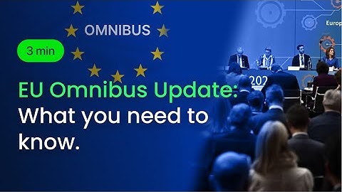 EU Omnibus Explained: What It Means for CSRD & CSDDD in 2025
