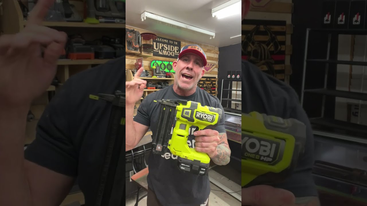 Ryobi 18 Volt Brad Nail Gun The Best Cordless Tool Ever Made