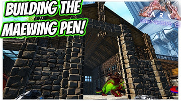 BUILDING THE FIRST PART OF THE MAEWING STORAGE PEN!! || Ark Genesis 2 Ep 248!