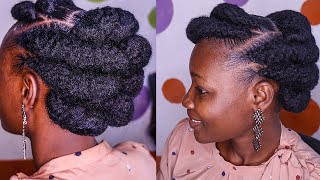 Natural Hairstyle Tutorial; Amazing Roll, Tuck and Pin