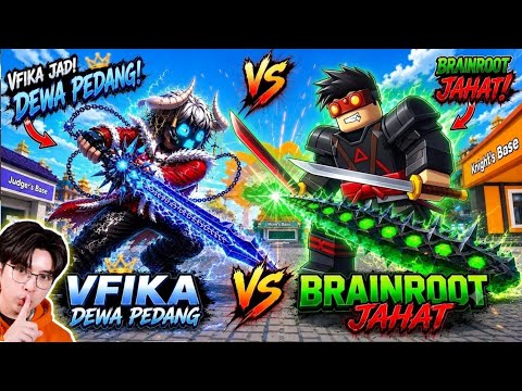 tim PAK GM & VFIKA MARAH ‼️ TIM youtuber TERKUAT melawan RAJA BRAINROT JAHAT - Roblox