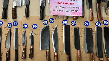 10/02/2023: Các mẫu dao bếp cơ bản. Dao Phúc Sen chuẩn xịn. Hotline 0981.583.598