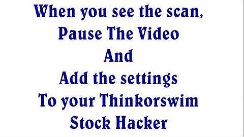 The Best Low Float Momentum MOMO Scanner For ThinkorSwim TOS