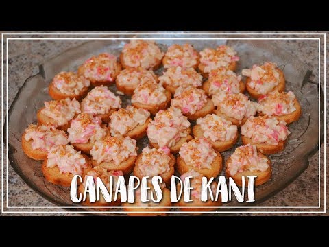 CANAPÉS DE KANI SUPER FÁCIL