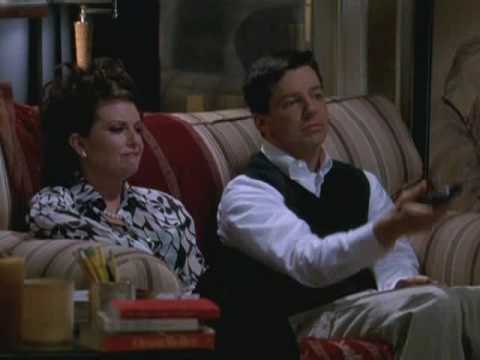 Will and Grace scene - Jack and Karen and the TV s...