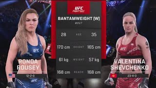 UFC 5 Ronda Rousey Vs Valentina Shevchenko - Amazing #UFC Bantamweight Fight English Commentary PS5