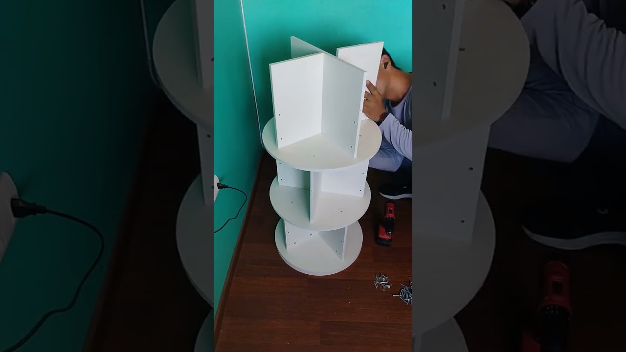 Armado de librero giratorio - Armado de Muebles en Santiago