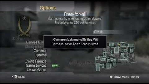 Batteries In Wii Remote Fail - Call Of Duty Modern Warfare Reflex (wii)