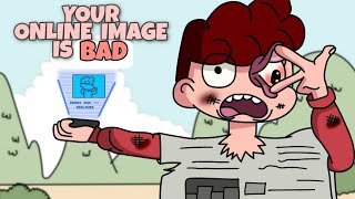 How to be cool on Internet | Your online image is worse | animated story time Resimi