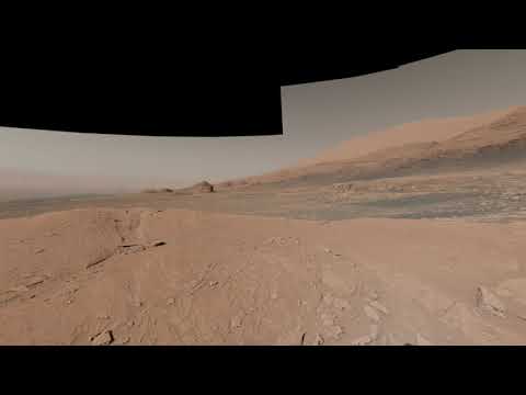 Curiosity Mars Rover's View Atop 'Mont Mercou' 360 View