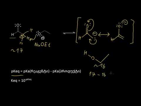 ალდეჰიდებიდან ენოლატების მიღება