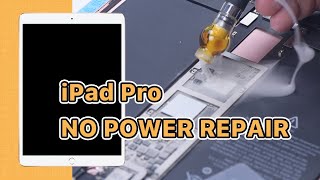 How to Fix an iPad Pro that Won't Turn On - Short Circuit Detected by Rosin Dispenser