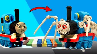 Scary Thomas.exe With Clay | Sculpting THOMAS.exe from plasticine with Horror Maker