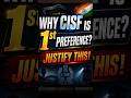 Why CISF is 1st Preference | CAPF assistant commandant | Capf Motivation | UPSC Interview#capf #upsc