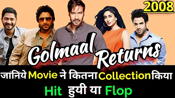 Ajay Devgan GOLMAAL RETURNS 2008 Bollywood Movie LifeTime WorldWide Box Office Collection