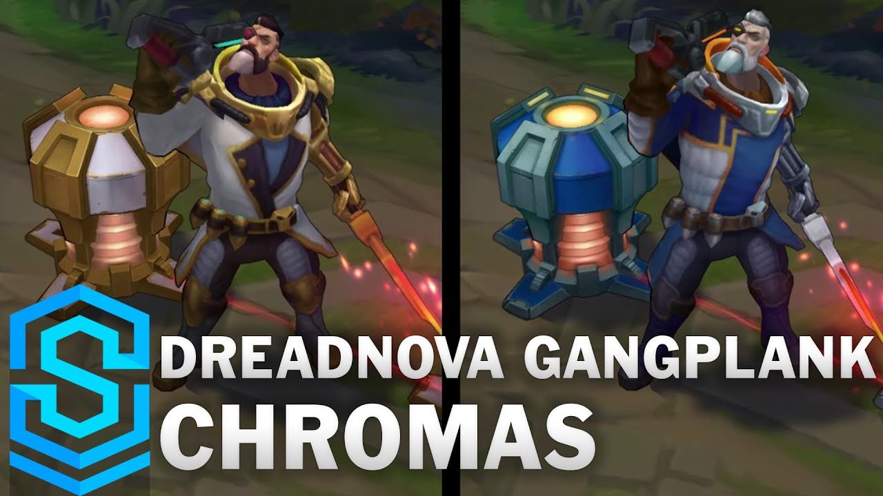 Gangplank FPX (Base) chromas in League of Legends