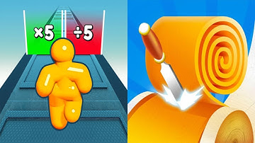 Tall Man Run VS Spiral Roll - All Levels SpeedRun Gameplay Android iOS Ep 4