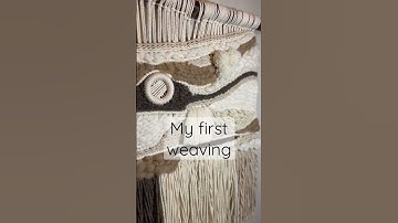 #weaving #macrameweaving #wallhanging #alpacawool