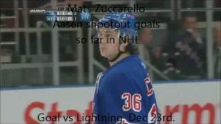 Mats Zuccarello Aasen Shootout goals NHL 10/11