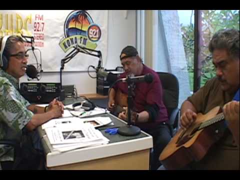 Cyril Pahinui, Donald Kaulia, and Kahikina from Kona FM Studio