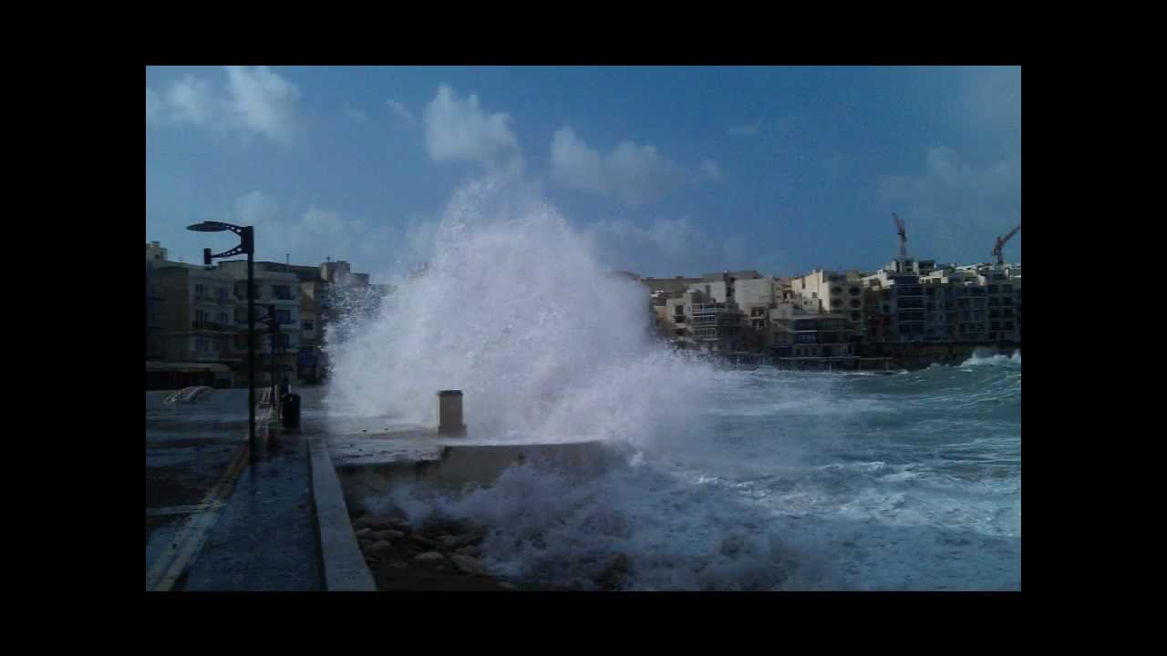 Malta Sea Storm 2012 (Dwejra & Marsalforn Gozo) YouTube