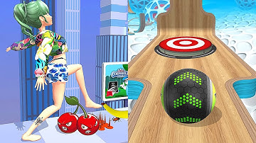 Tippy Toe 3D vs Going Balls SpeedRun - All Level Gameplay ios,android walktrough Ep2